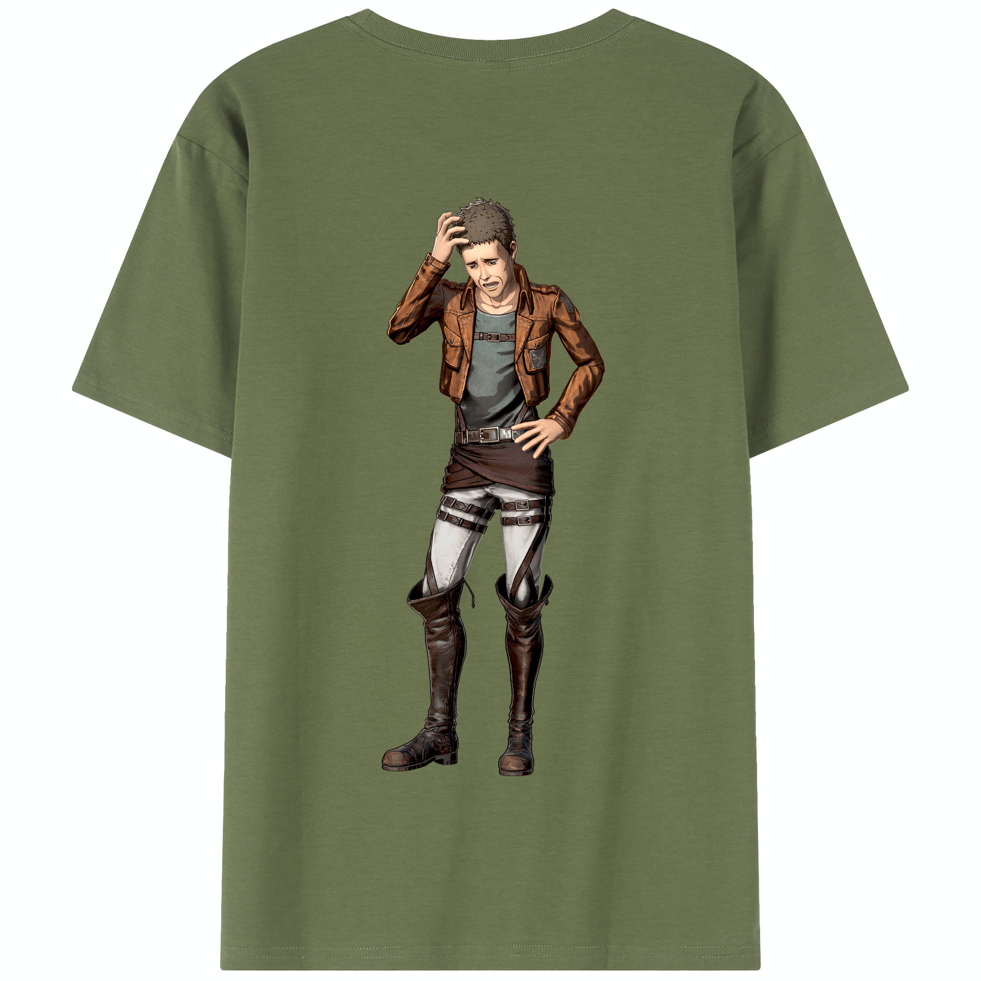 （画像用） 進撃の巨人 Attack on Titan 綿100％半袖Tシャツ（背面プリント）
